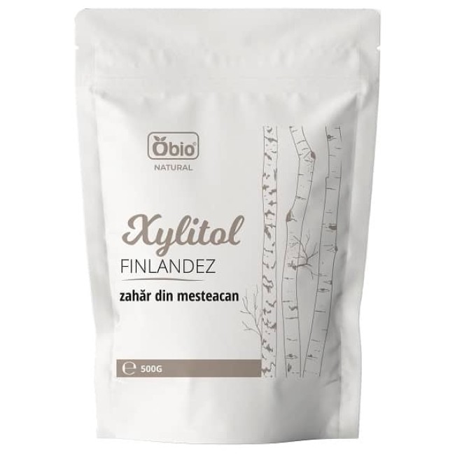 Xylitol finlandez (zahar de mesteacan) 500g Obio Xylitol finlandez (zahar de mesteacan) 500g Obio
